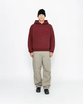 FELT PATCH KNIT HOODIE