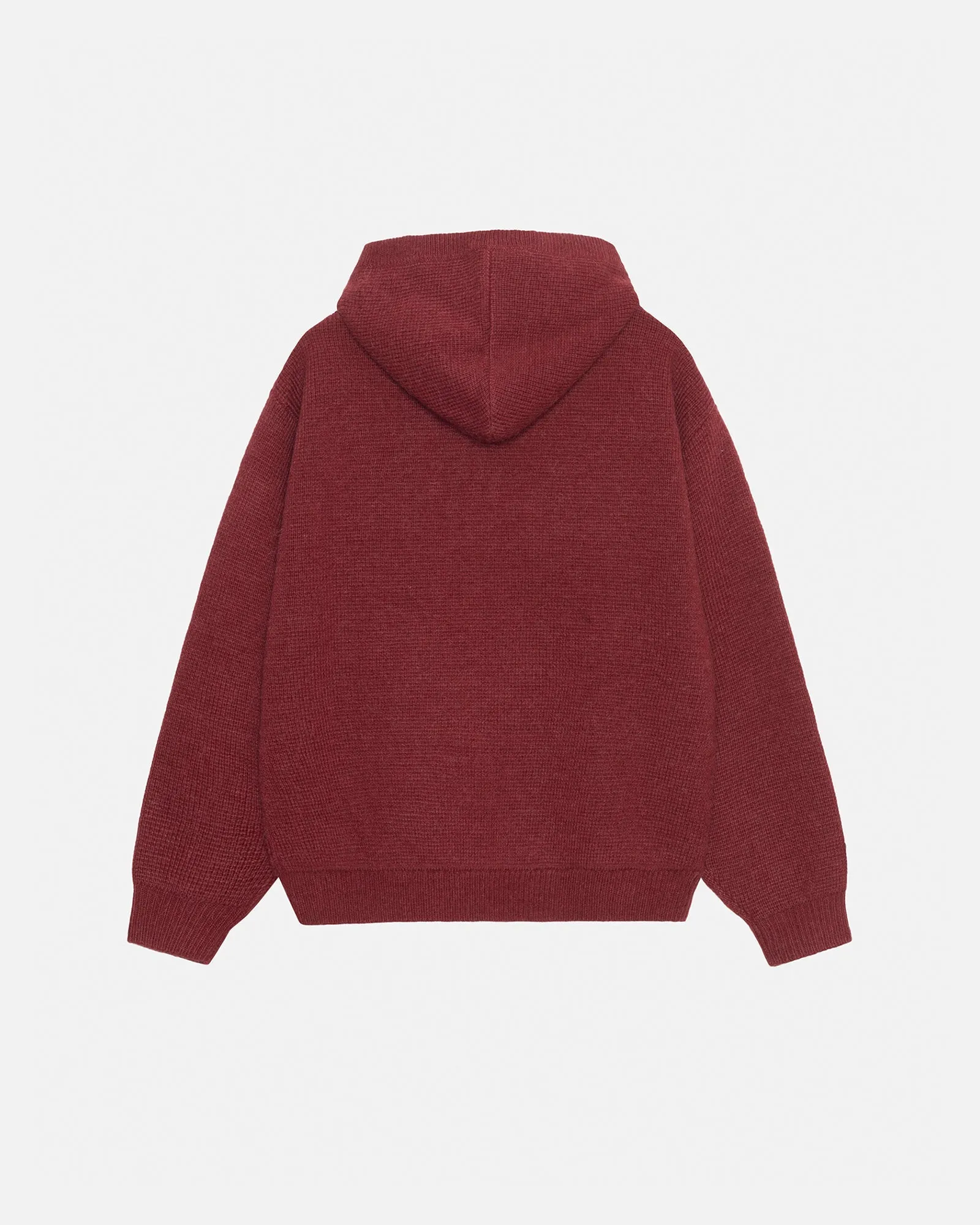 FELT PATCH KNIT HOODIE