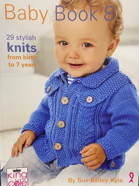 King Cole Baby Book 8 Double Knit DK Knitting Pattern Book by Sue Batley-Kyle