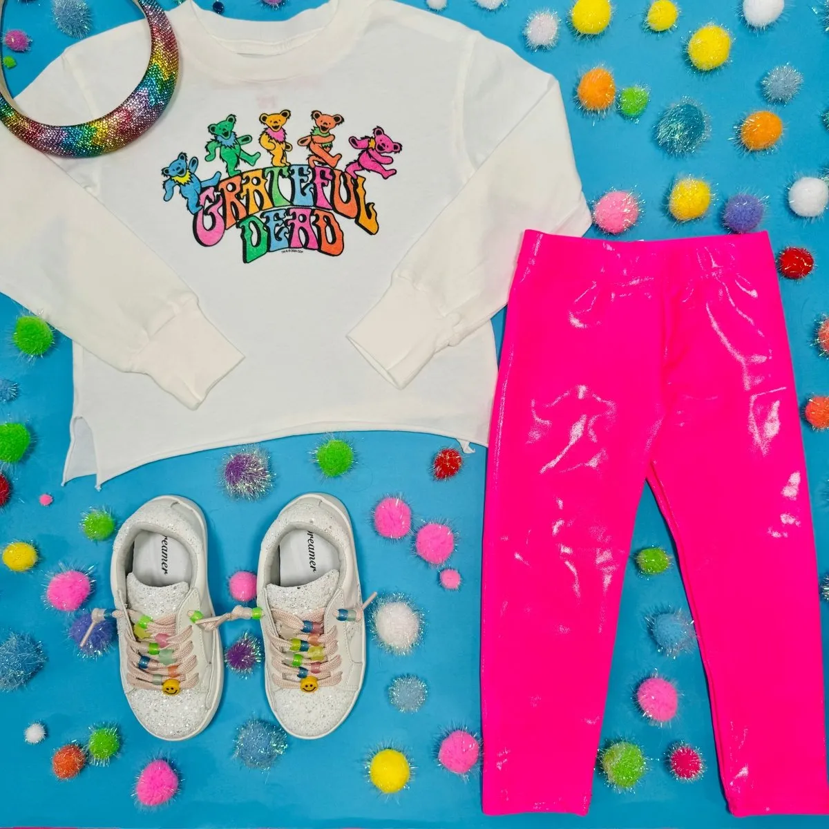 NEON METALLIC LEGGINGS