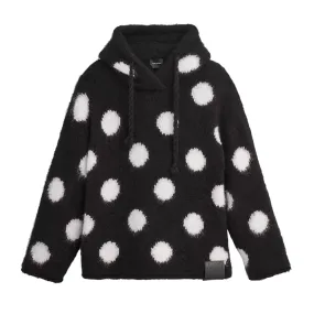 THE BRUSHED SPOTS KNIT HOODIE
