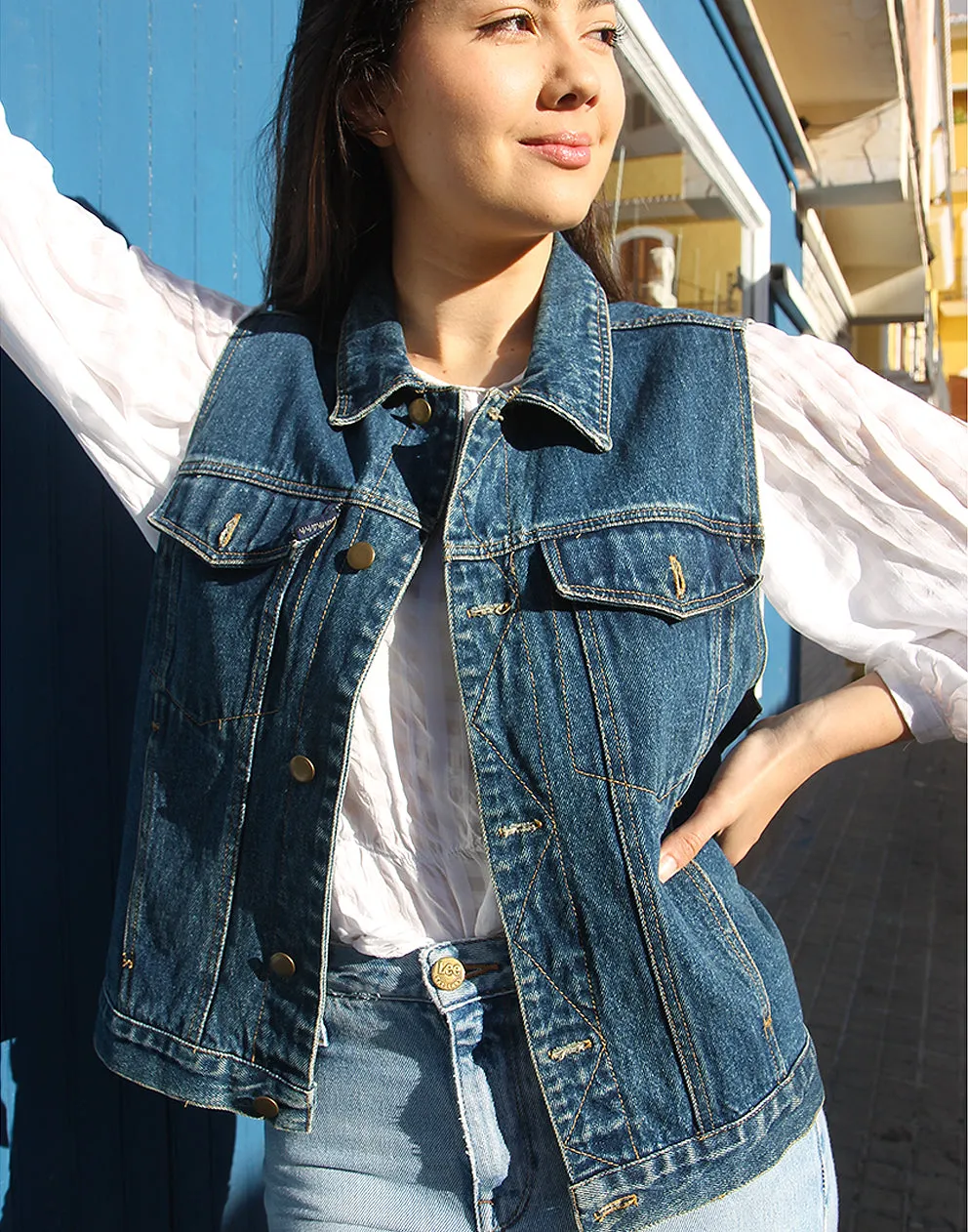Womens Jean Vest
