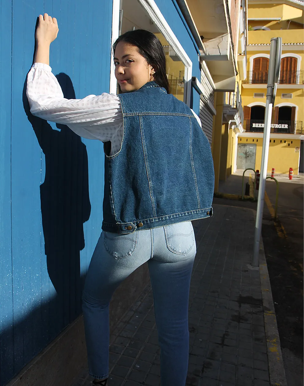 Womens Jean Vest